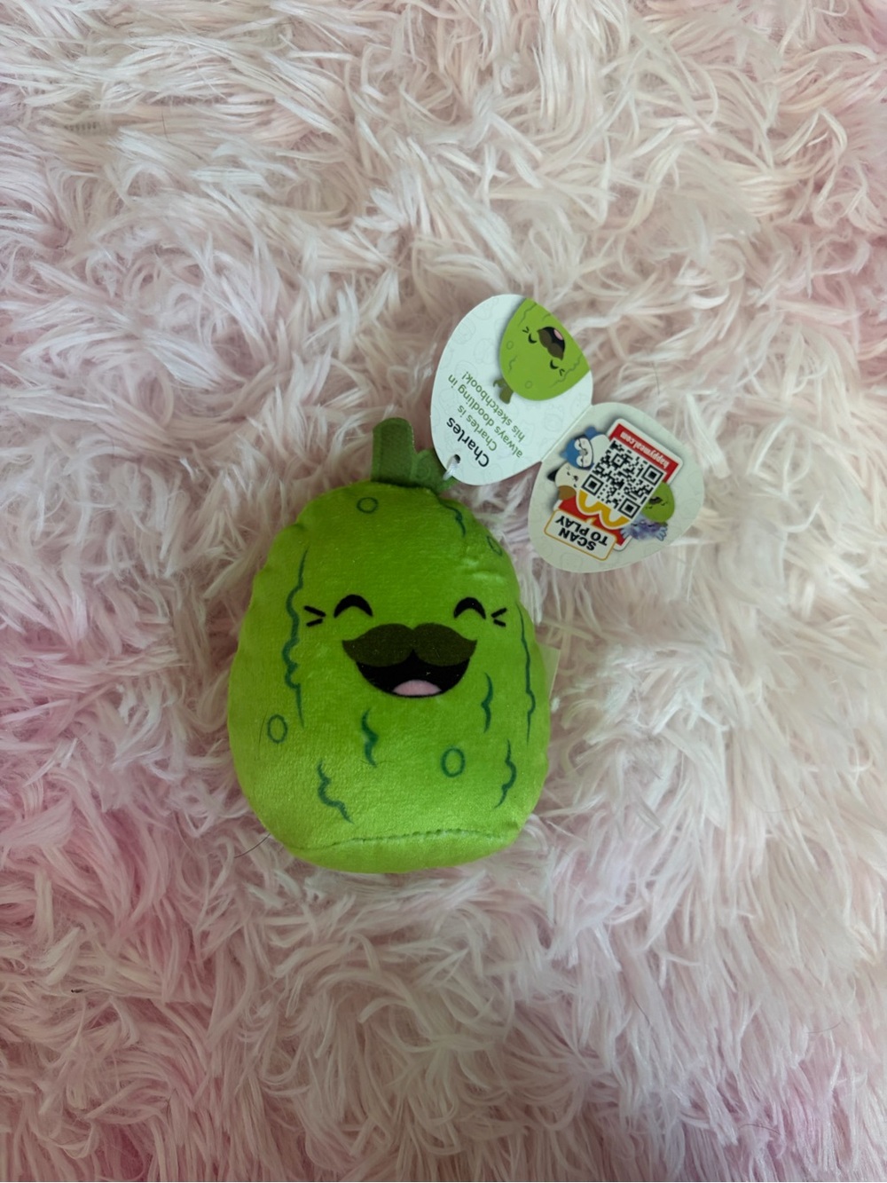 BNWT Squishmallow Charles the pickle McDonald’s toy